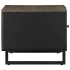 Mesa de centro madera maciza de mango negra 80x50x40