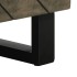 Mesa de centro madera maciza de mango negra 80x50x40