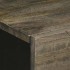 Mesita de noche madera maciza de mango negra 50x33x60
