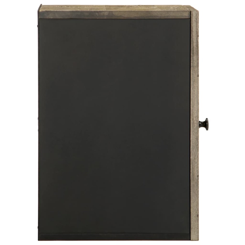 Mueble de baño de pared de madera maciza mango negro