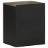 Mueble de baño de pared de madera maciza mango negro