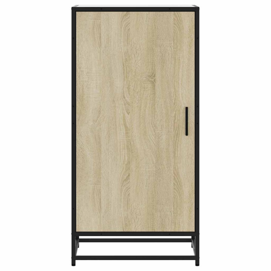 Mueble zapatero madera contrachapada roble sonoma 48x38x97,5
