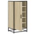 Mueble zapatero madera contrachapada roble sonoma 48x38x97,5