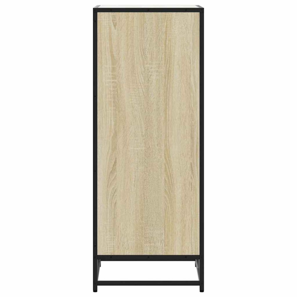 Mueble zapatero madera contrachapada roble sonoma 48x38x97,5