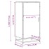 Mueble zapatero madera contrachapada roble sonoma 48x38x97,5