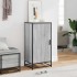 Mueble zapatero madera contrachapada gris sonoma 48x38x97,5