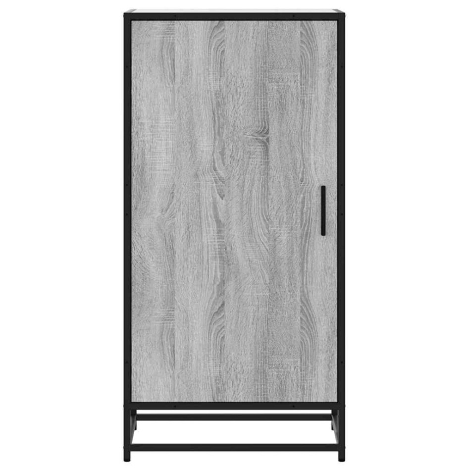 Mueble zapatero madera contrachapada gris sonoma 48x38x97,5