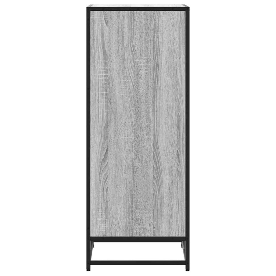 Mueble zapatero madera contrachapada gris sonoma 48x38x97,5