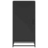 Mueble zapatero de madera de ingeniería negro 48x38x97,5