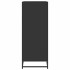 Mueble zapatero de madera de ingeniería negro 48x38x97,5