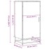 Mueble zapatero de madera de ingeniería negro 48x38x97,5