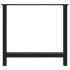 Patas de mesa de centro acero negro 2 uds 70x(72-73)