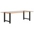 Patas de mesa de centro acero negro 2 uds 70x(72-73)