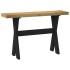 Mesa consola NOAIN patas en X madera maciza pino 120x30x75