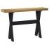 Mesa consola NOAIN patas en X madera maciza pino 120x30x75
