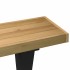 Mesa consola NOAIN patas en X madera maciza pino 120x30x75
