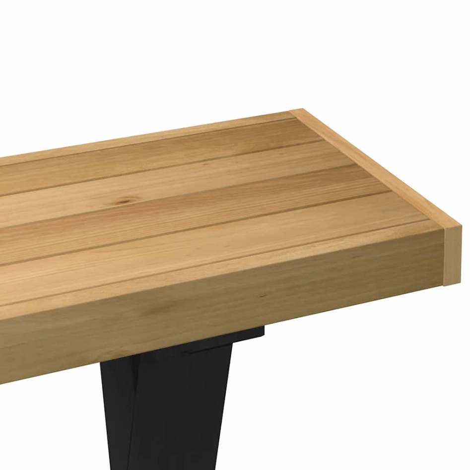 Mesa consola NOAIN patas en X madera maciza pino 120x30x75