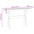 Mesa consola NOAIN patas en X madera maciza pino 120x30x75