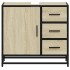 Armario de lavabo de baño madera roble Sonoma 65x33x60