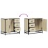 Armario de lavabo de baño madera roble Sonoma 65x33x60