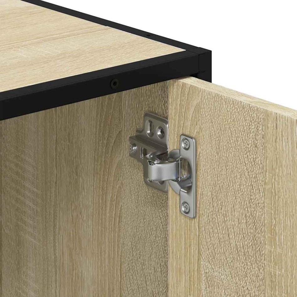 Armario de lavabo de baño madera roble Sonoma 65x33x60