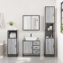 Mueble lavabo baño madera contrachapada sonoma gris 65x33x60