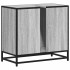 Mueble lavabo baño madera contrachapada sonoma gris 65x33x60