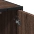 Mueble de lavabo madera de ingeniería roble marrón 65x33x60