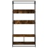 Armario de madera de ingeniería roble ahumado 90x50x180