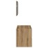 Mueble de baño con espejo de madera ingeniería roble