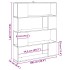 Estantería/divisor de espacios madera envejecida