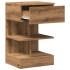 Mesita de noche madera de ingeniería roble artisan 40x35x65