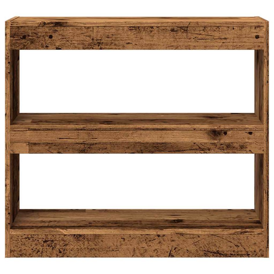 Estantería/divisor de espacios madera antigua 80x30x72