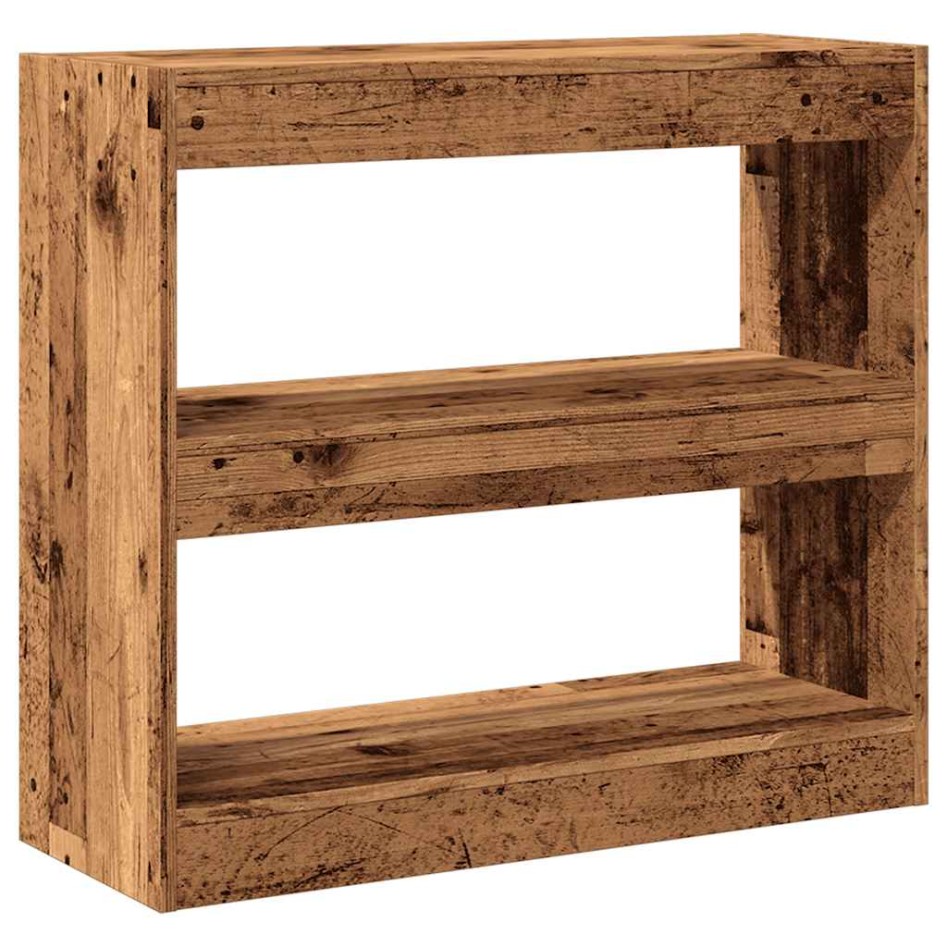 Estantería/divisor de espacios madera antigua 80x30x72