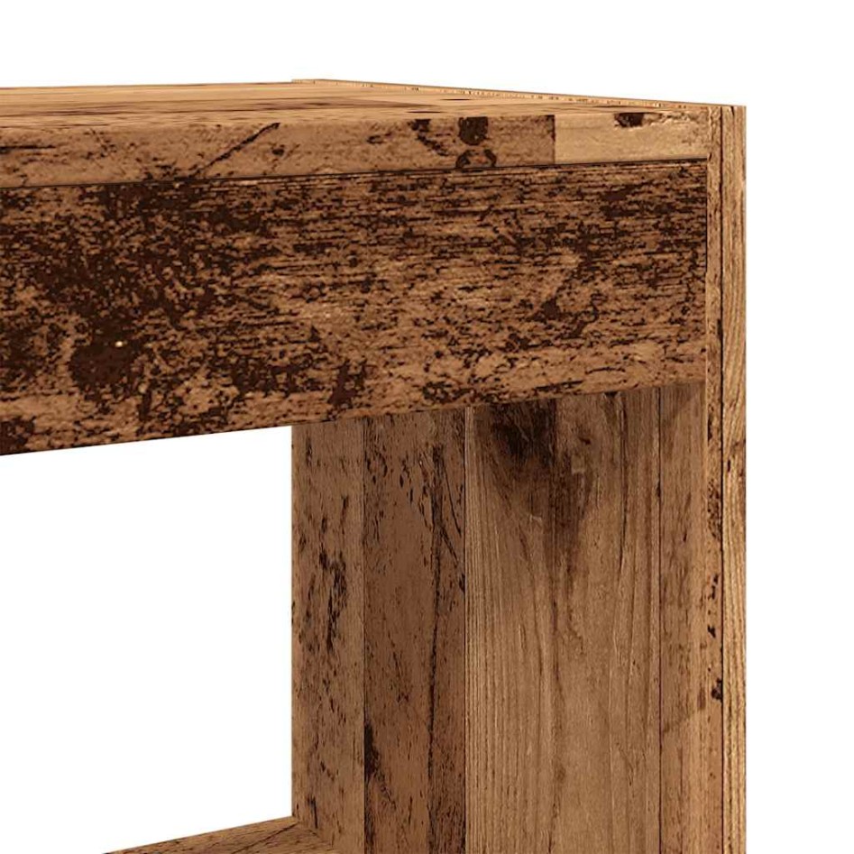 Estantería/divisor de espacios madera antigua 80x30x72