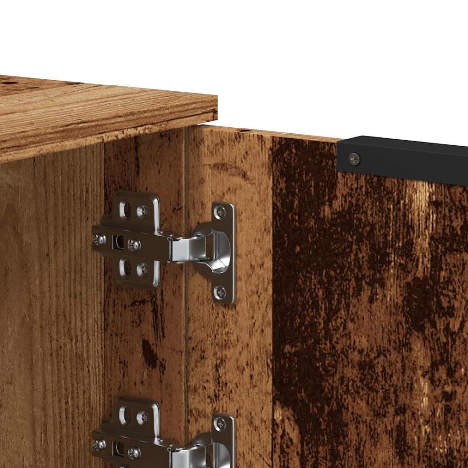 Mueble de TV madera contrachapada madera antigua 102x35x36,5