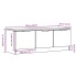 Mueble de TV madera contrachapada madera antigua 102x35x36,5