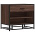 Banco zapatero madera de ingeniería roble marrón 60x40x53,5