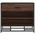 Banco zapatero madera de ingeniería roble marrón 60x40x53,5