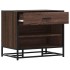 Banco zapatero madera de ingeniería roble marrón 60x40x53,5