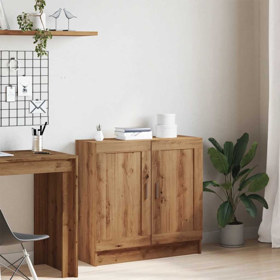 Armario libros madera ingeniería roble artisan 82,5x30,5x80