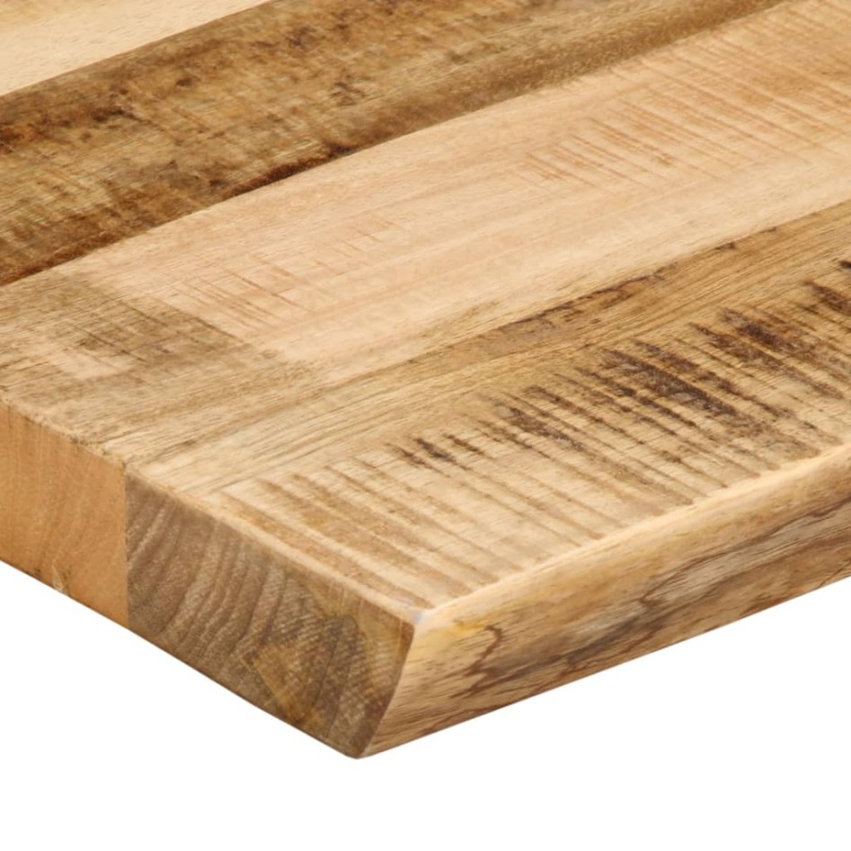 Tablero de mesa borde natural madera maciza mango 110x60x2,5