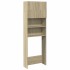 Armario de lavadora madera color roble sonoma 64x25,5x190