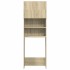 Armario de lavadora madera color roble sonoma 64x25,5x190