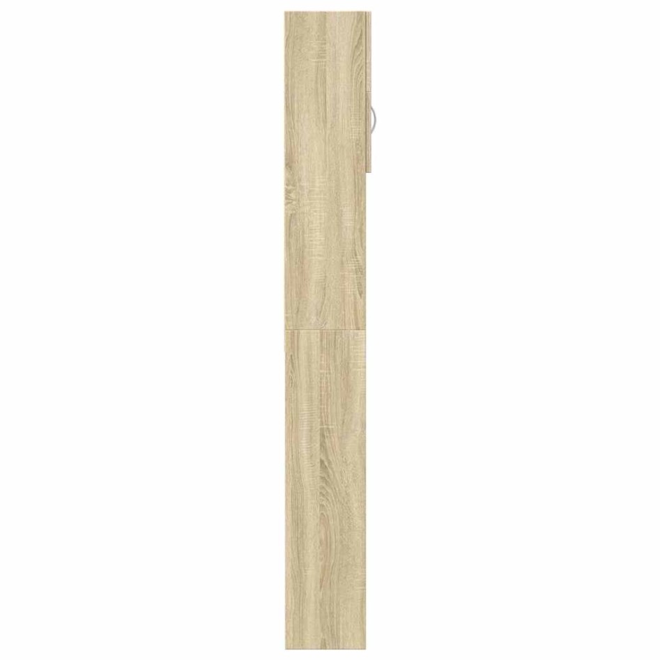 Armario de lavadora madera color roble sonoma 64x25,5x190