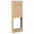 Armario de lavadora madera color roble sonoma 64x25,5x190