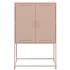Aparador de acero rosa 68,5x38,5x107