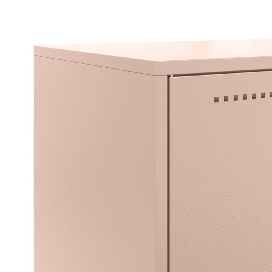 Aparador de acero rosa 68,5x38,5x107
