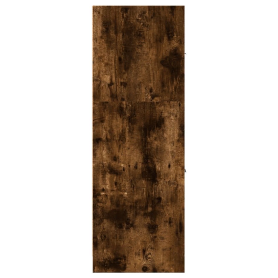 Armario botiquín madera ingeniería roble ahumado 40x41x118