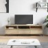 Mueble de TV madera contrachapada roble Sonoma 150x30x44,5